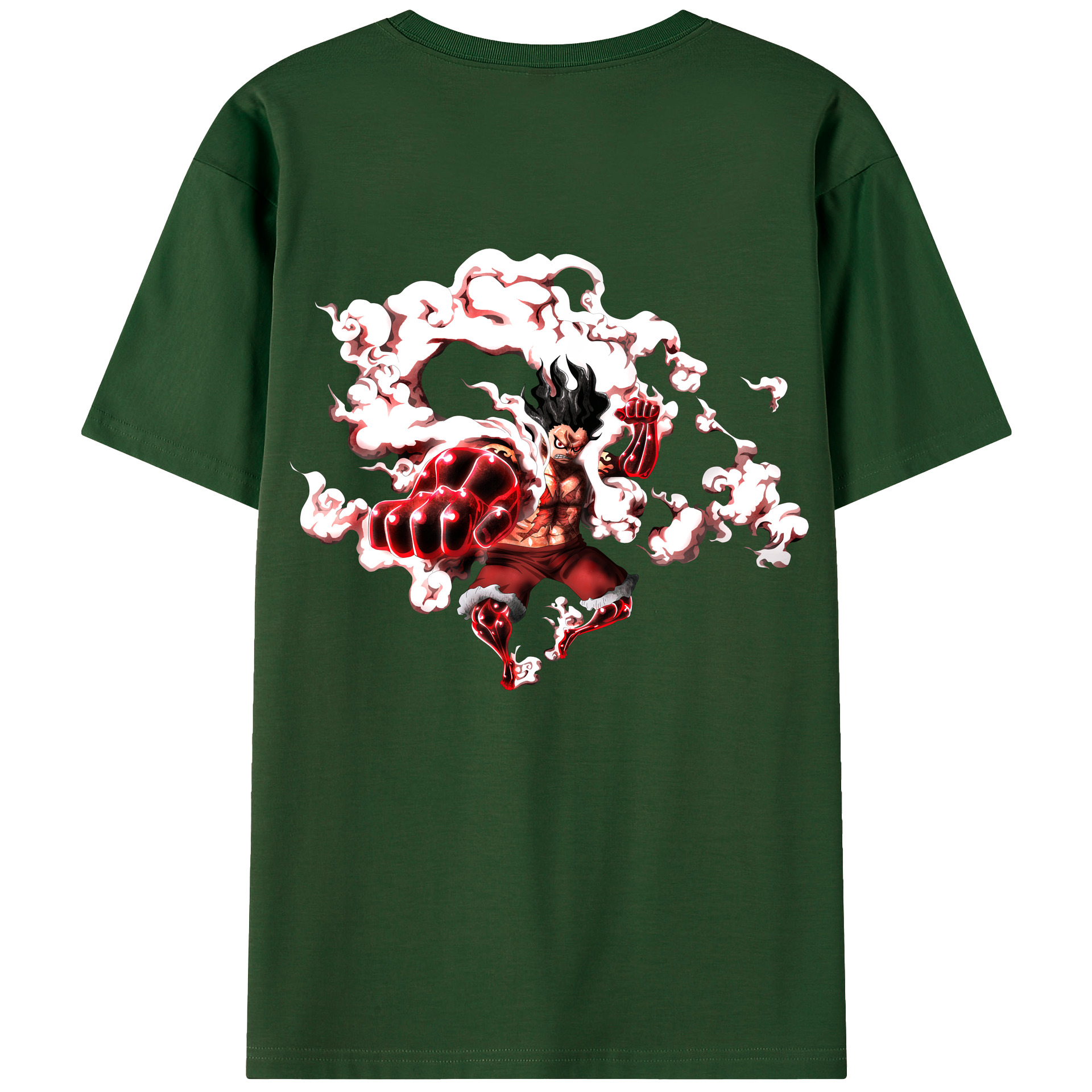 ワンピース モンキー・D・ルフィ ONE PIECE Monkey D. Luffy 綿100％半袖Tシャツ（背面プリント）